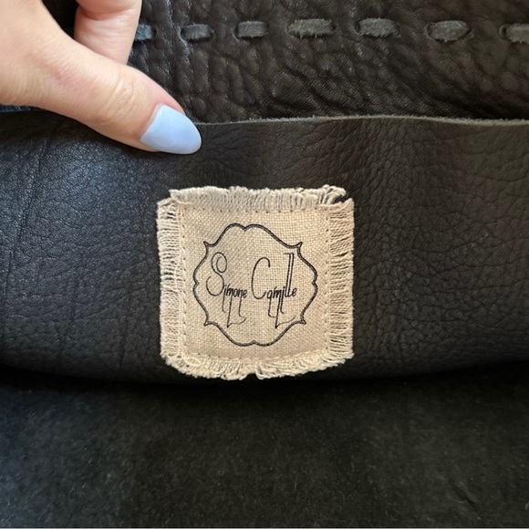 Simone Camille Leather Embroidered Carpet Bag - Picture 6 of 9